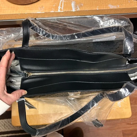 Cavalli Class Quilted Black Tote - Picture 6 of 6